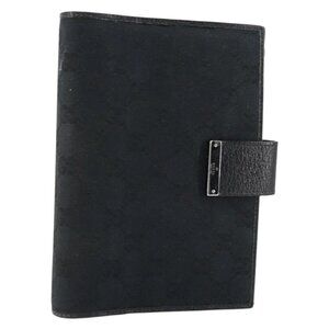 GUCCI GG Canvas Agenda Day Planner Cover Black